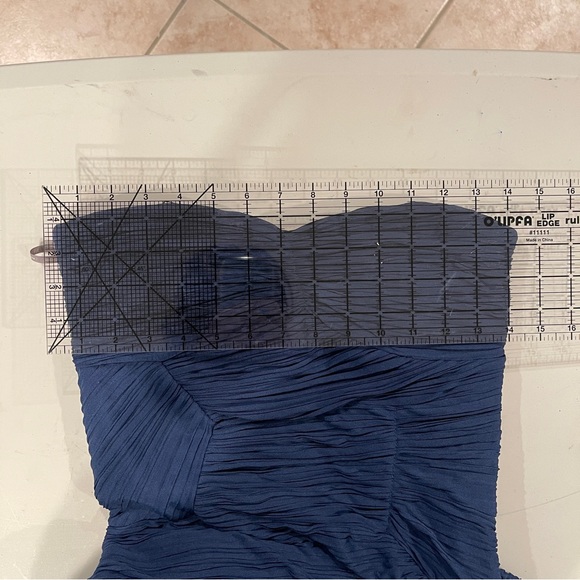 Blue Beaded Maxi Dress by Halston Heritage - Picture 9 of 13